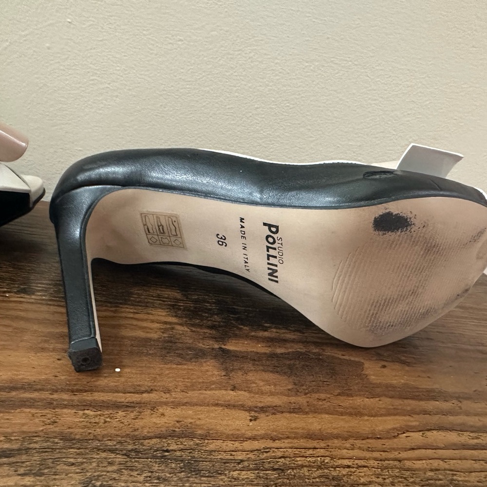 Studio pollini bow tie stiletto heels. - Picture 8 of 11